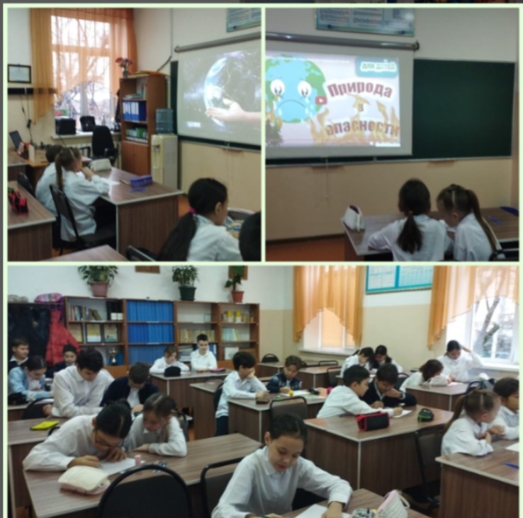 "Біз табиғатқа қамқорлық жасаймыз!». Классные часы на тему «Мы заботимся о природе!».