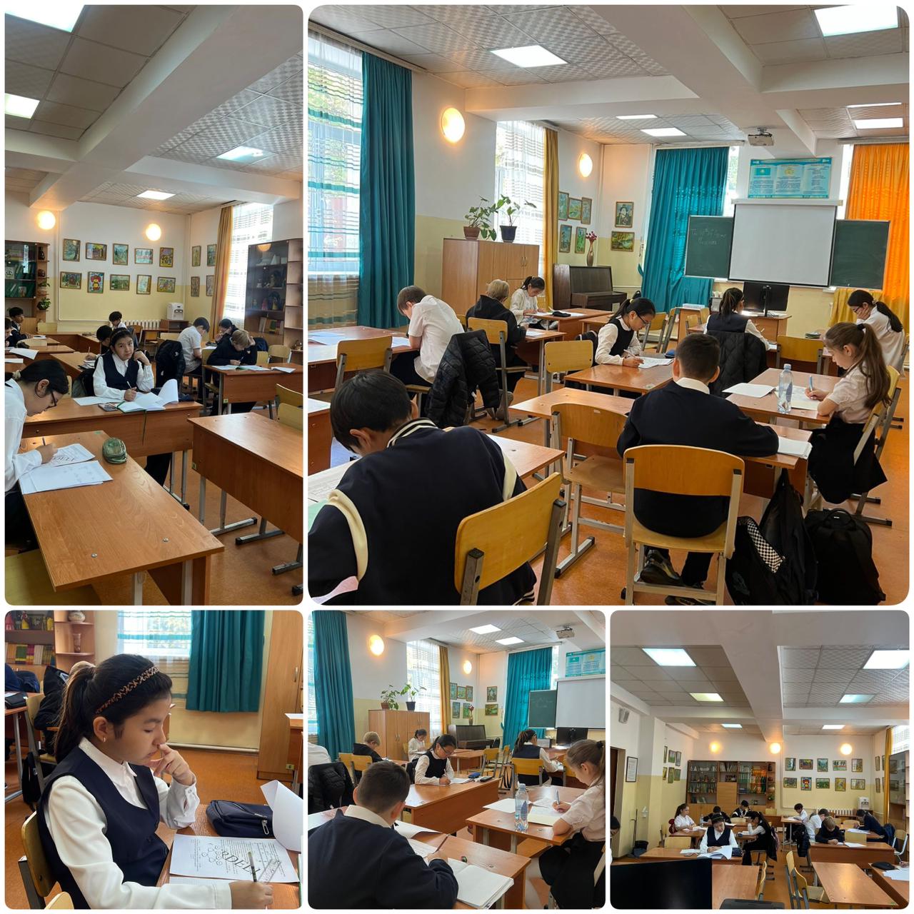 Алтын сақа республикалық олимпиадасы. В 5-6 классах прошла Республиканская олимпиада Алтын Сака( 1 тур , школьный)