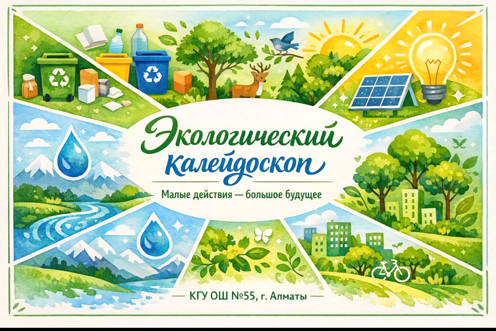 Общегородский конкурс электронных экологических открыток "Экологический калейдоскоп" среди учащихся образовательных учреждений города Алматы